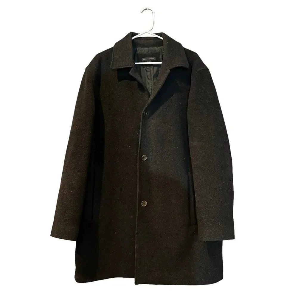 Banana Republic Men's Wool Overcoat‎ Size Large